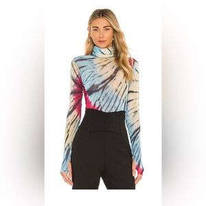 AFRM Zadie Halo Tie-Dye Turtleneck